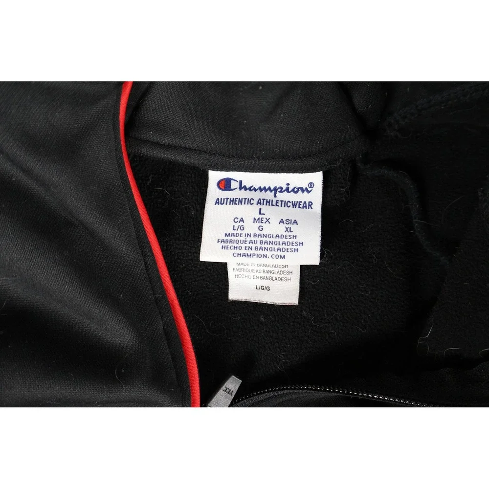 Champion University of Cincinnati Bearcats Mens Black Quarter Zip Pullover L
